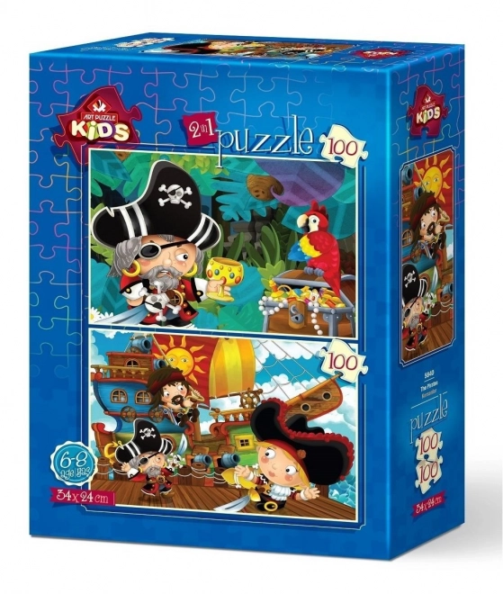 Pirate Adventure Jigsaw Puzzle 2x100 Pieces