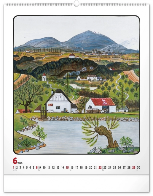 Wall Calendar Josef Lada 2025