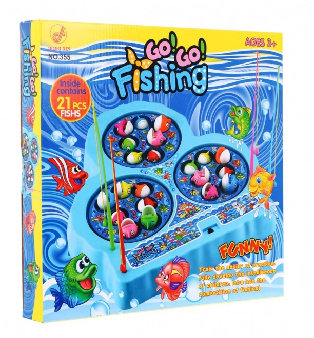 Skill Game Fishing Fun for Kids 3+ with Colorful Fish and Rods