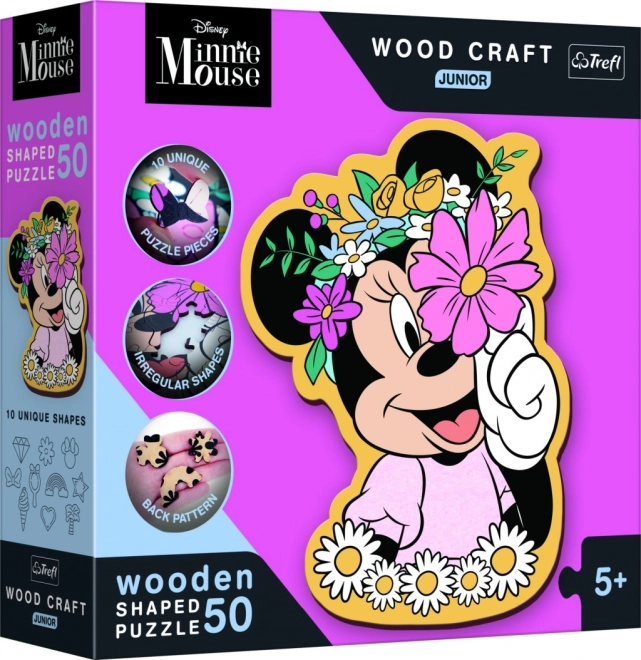 Wooden Puzzle Minnie Mouse World