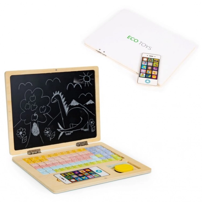 Magnetic Educational Blackboard Laptop