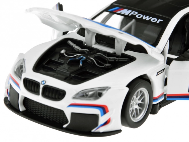 Metal Sport Model Car BMW M6 GT3 1:32 Scale with Light and Sound