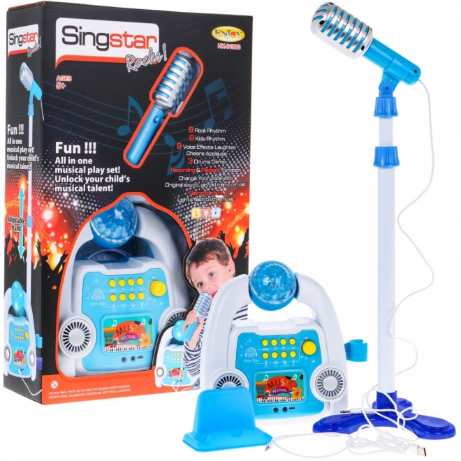 Multifunctional Kids Karaoke Set with Microphone and Stand