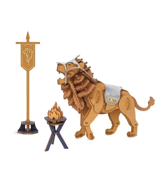 Warrior Lion 3D Wooden Puzzle