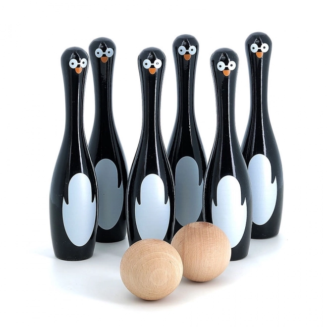 Vilac Wooden Penguin Bowling Set