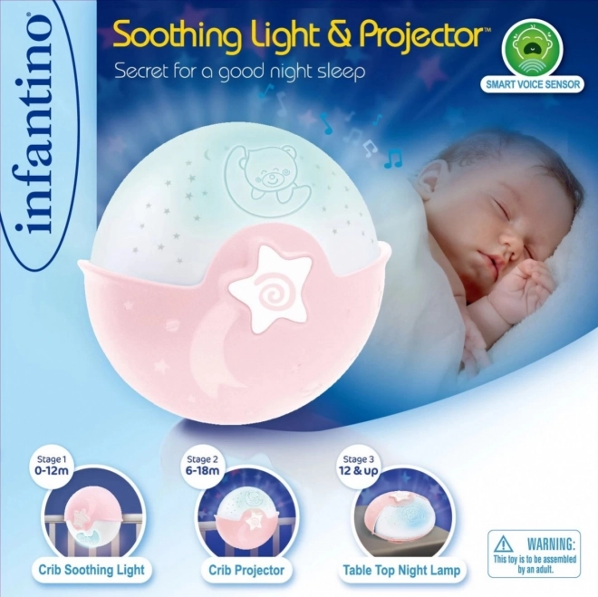 Infantino 2-in-1 Pink Projector