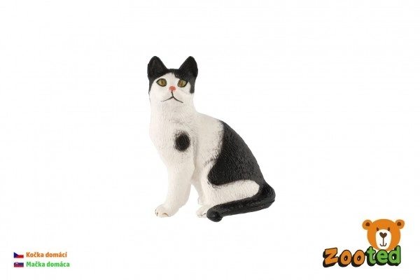 Plastic Domestic Cat Figurine 4cm in Bag