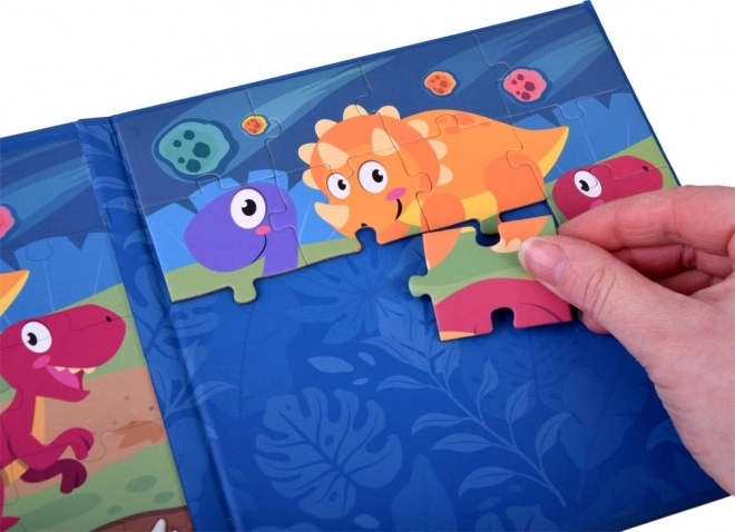 Magnetic Dinosaur Puzzle Book