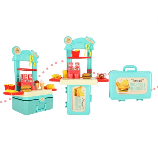 Children's Portable Ice Cream Shop Set with Accessories