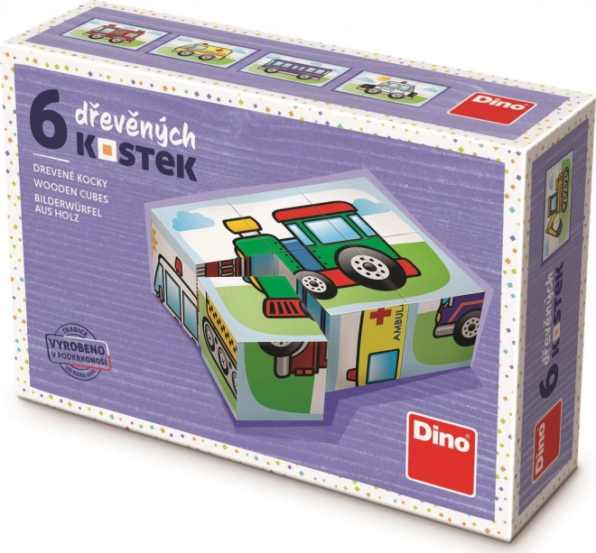 Dino Transport Picture Cubes for Kids