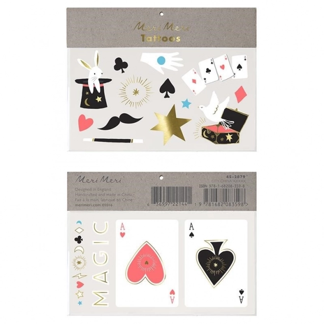 Washable Temporary Tattoos Abrakadabra Set