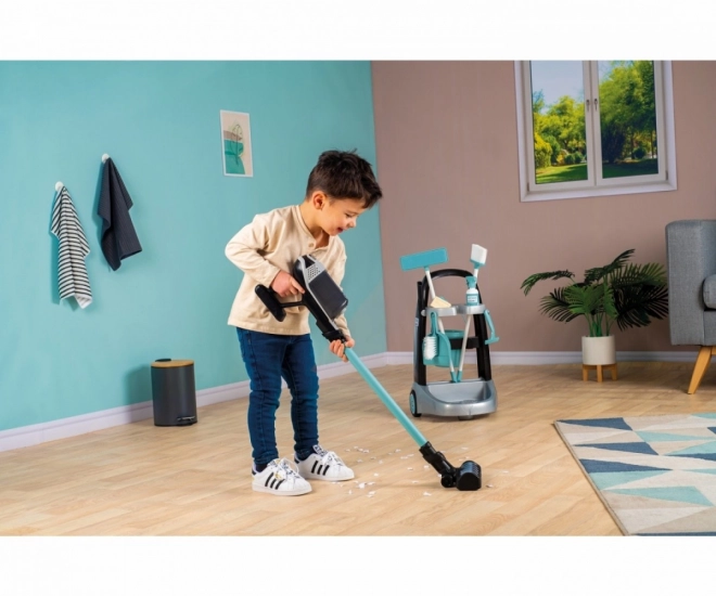 Cleaning Cart with Rowenta Vacuum for Kids