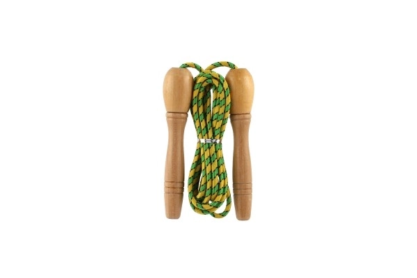 Adjustable Jump Rope with Wooden Handles