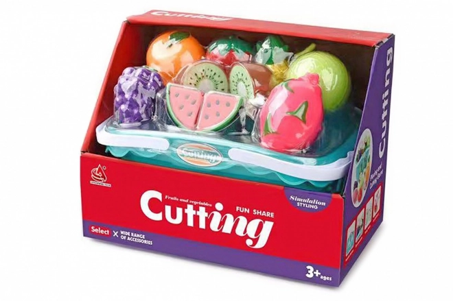 Fruit basket with velcro fruits