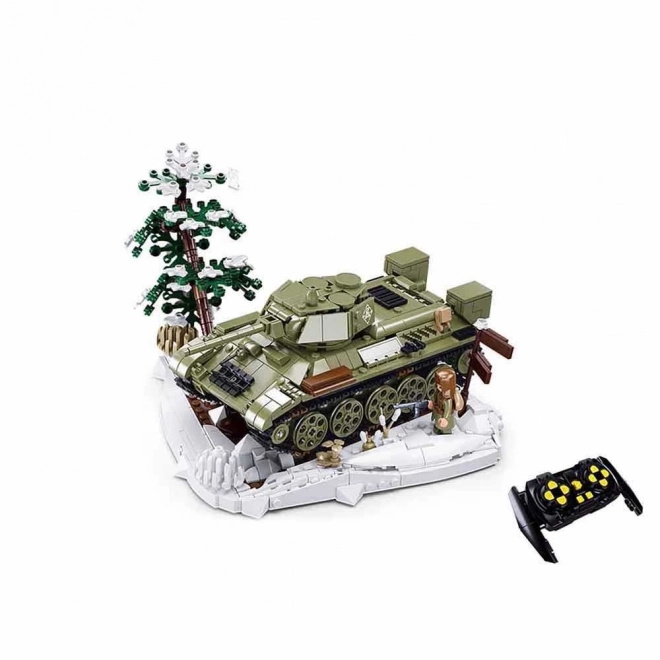 Sluban Remote Control T34/76 Tank Building Set