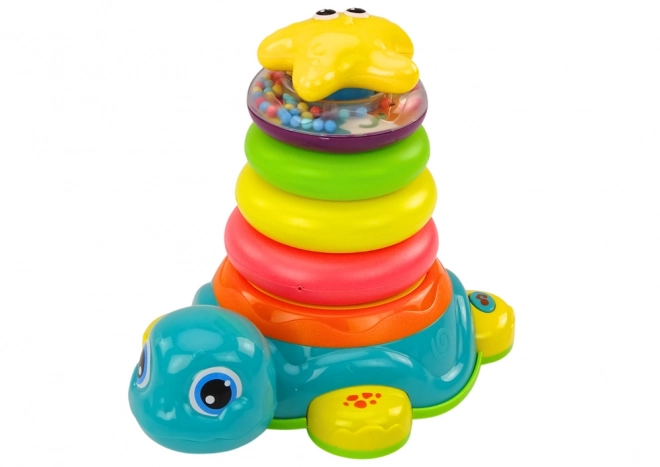 Pyramida Turtle 2 in 1 Puzzle Wheels Lights Sounds