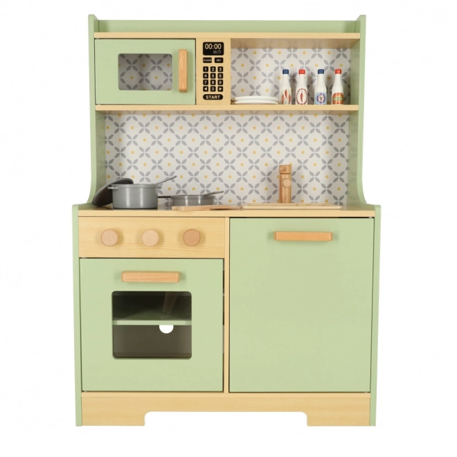 Wooden Play Kitchen - Mint Green