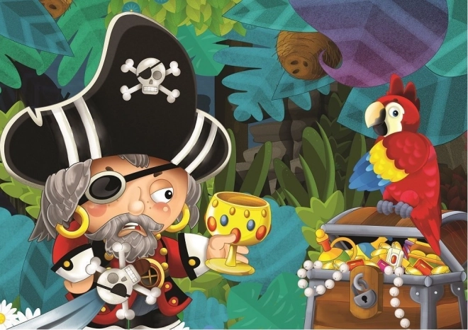 Pirate Adventure Jigsaw Puzzle 2x100 Pieces