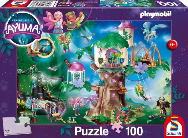 Schmidt Puzzle Playmobil Ayuma: Enchanted Fairy Forest 100 Pieces