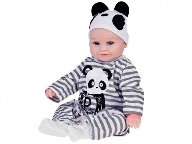 Charming Boy Doll in Panda Outfit