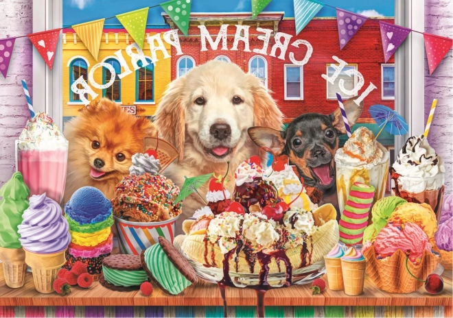 Trefl Puzzle Cuteness Overload: Puppies in Front of the Candy Store 1000 Pieces