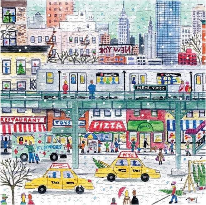 New York Winter Wonderland Puzzle 500 Pieces