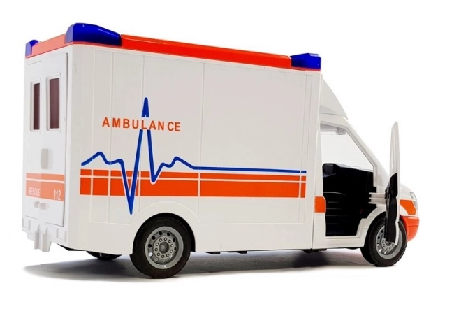 Battery Operated Ambulance with Stretcher and Lights