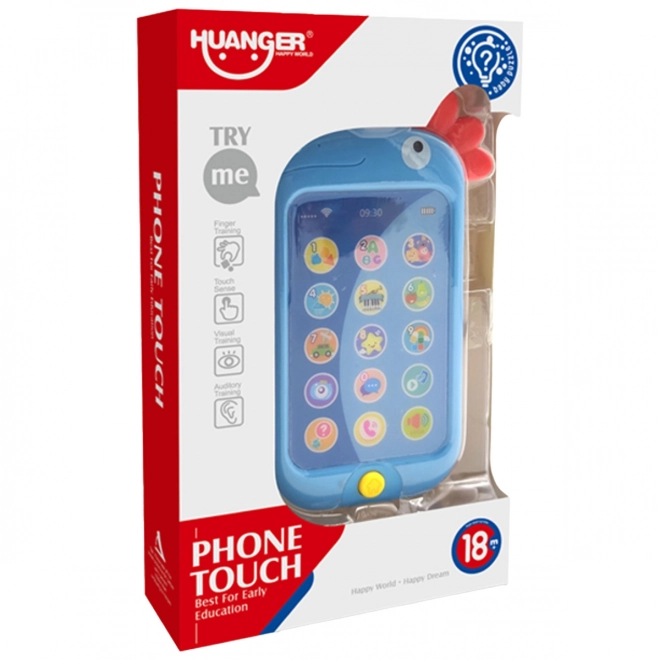 Interaktivní dětský telefon Huanger modrý