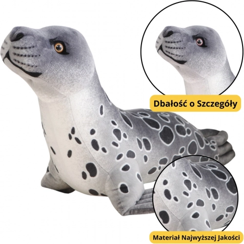 Plush Cuddly Gray Seal 37 cm