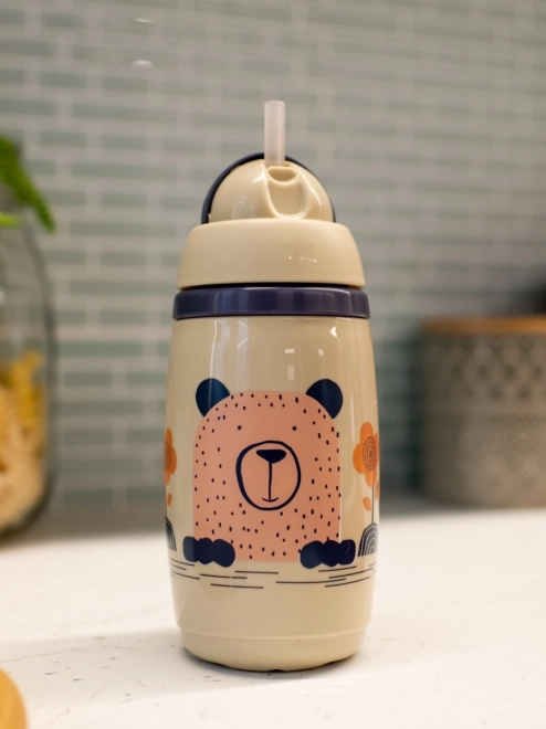 Non-spill Toddler Cup with Straw