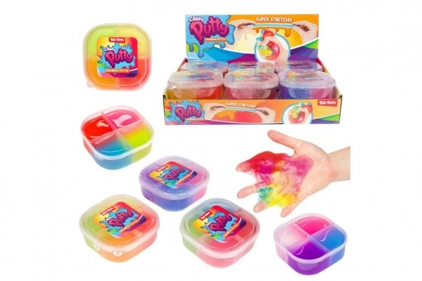 Rainbow Slime Toy in Plastic Container