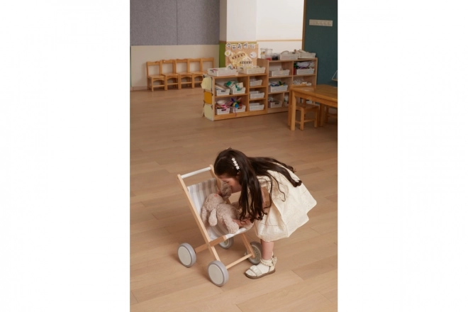 Wooden Doll Stroller