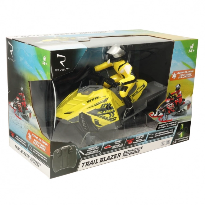 Remote Controlled Snowmobile Trail Blazer Yellow