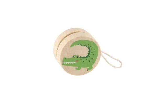 Wooden Yo-Yo with Animal Designs