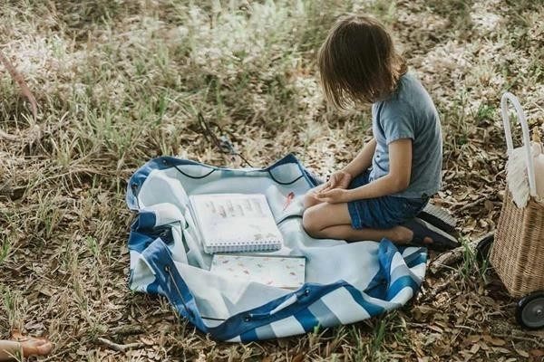 Green Stripe Outdoor Bag