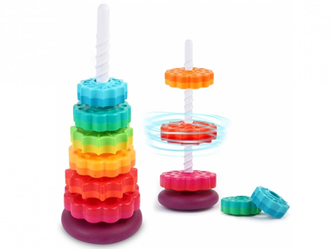 Colorful Stacking Pyramid Toy