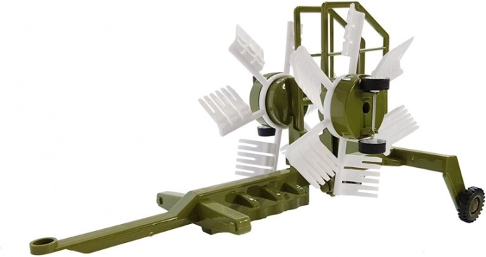 Rotary rake for hay harvesting