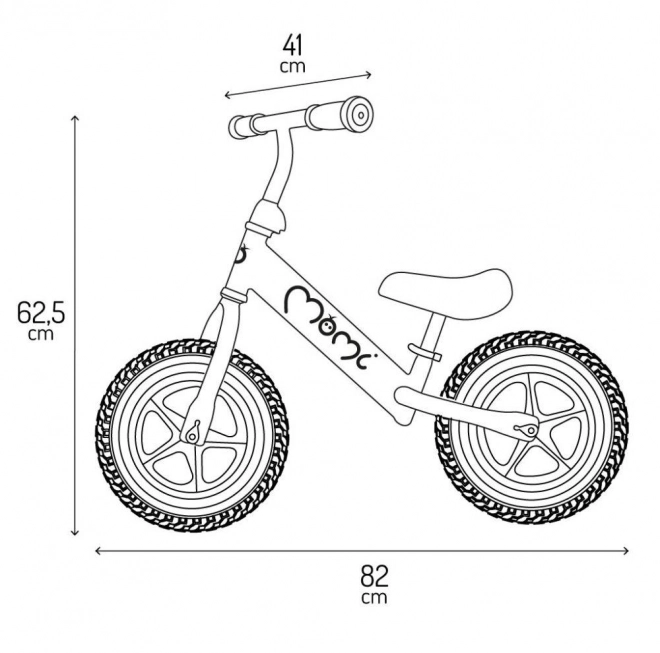 MoMi fleet balance bike gray