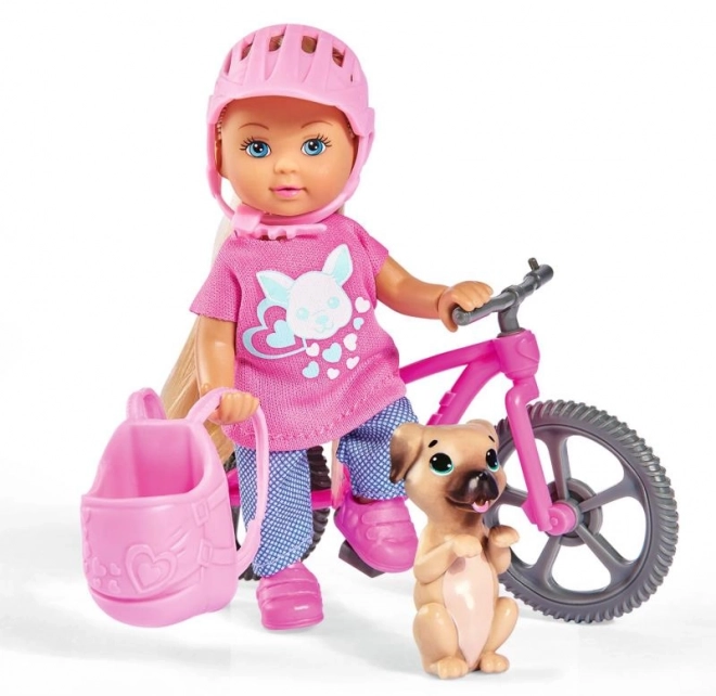 Evi Doll with Bicycle