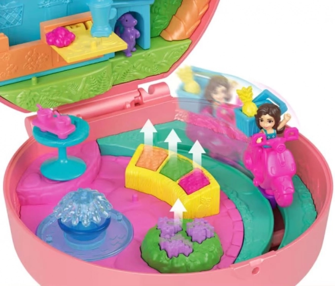 Polly Pocket Adventure Moped with Micro Dolls and Pet