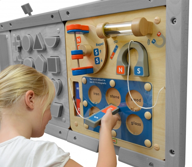 Tabellone educativo a parete sull'attrazione magnetica Masterkidz