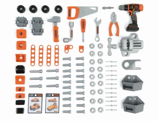 Realistic Smoby Black & Decker Workbench with Accessories