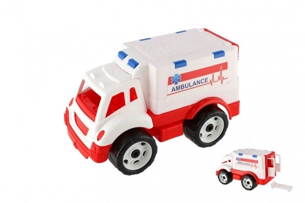 Toy Ambulance with Free-Running Wheels