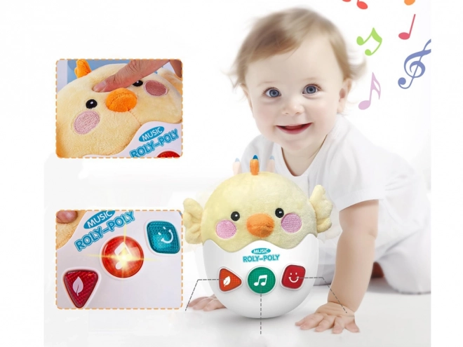 Interactive Chick Musical Toy with Lullabies and Lights