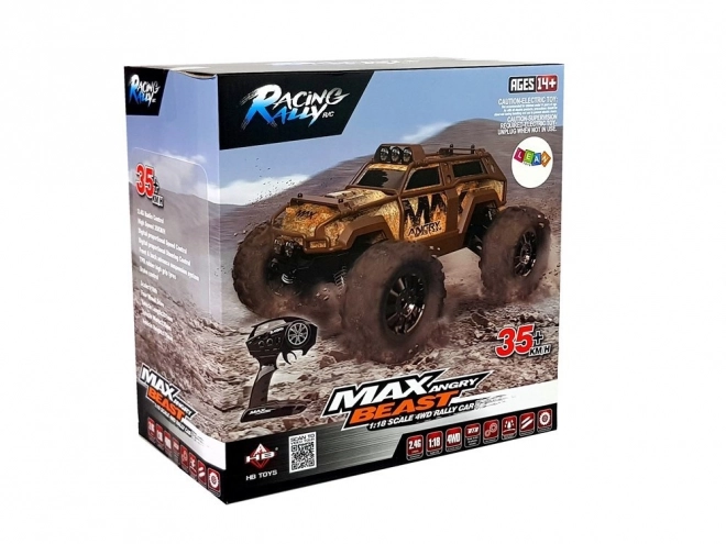 Remote Control Off-Road Racing Car Brown