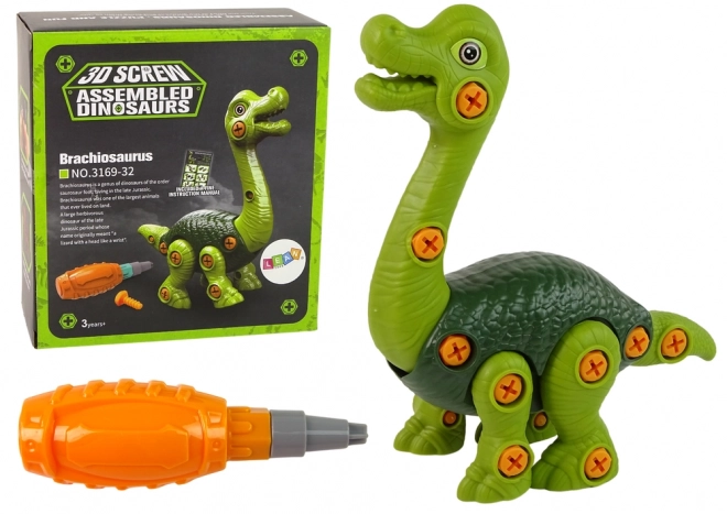 Assemble Green Brachiosaurus Dinosaur Toy