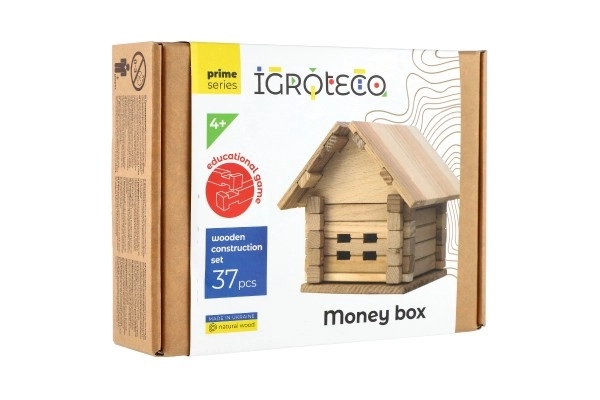 Wooden House Building Set