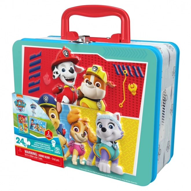Paw Patrol Puzzle in a Tin Box
