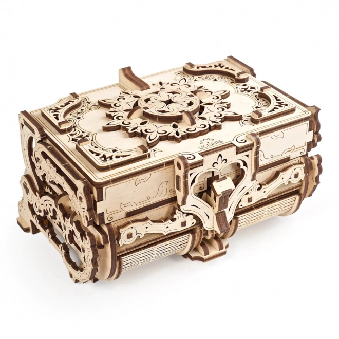 3D Wooden Mechanical Puzzle Antique Jewelry Box