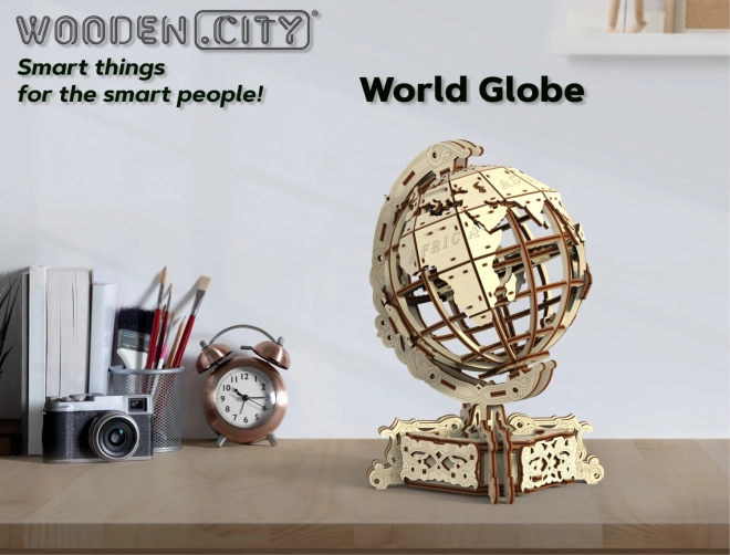 Wooden World Globe 3D Puzzle